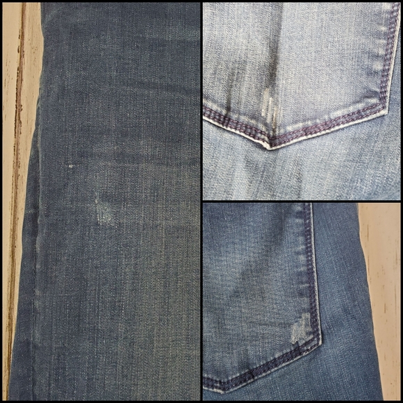 Zara Woman Slim Fit Lightly Distressed Jeans 12 - Picture 3 of 8
